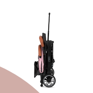 Stella miila☆　0628 MoMi ESTELLE GOLD wózek spacerowy na złotej ramie CZARNY